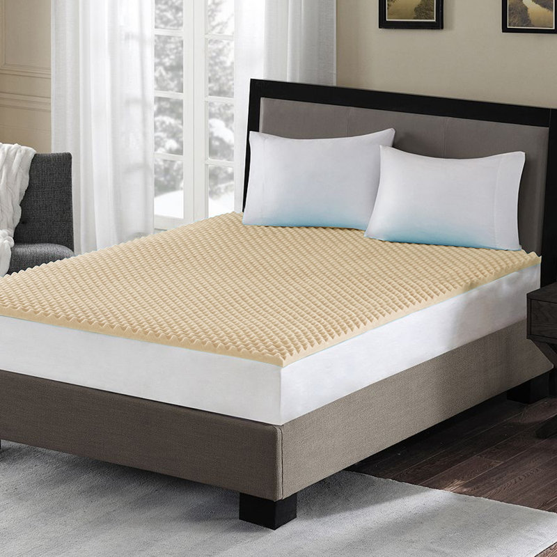 Sweet Home Collection Premium High Density Convoluted Memory Foam Mattress Pad Wayfair
